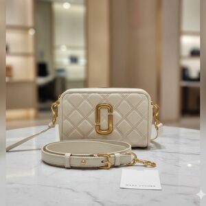 Marc Jacobs Soft Shot Quilted Bag / White